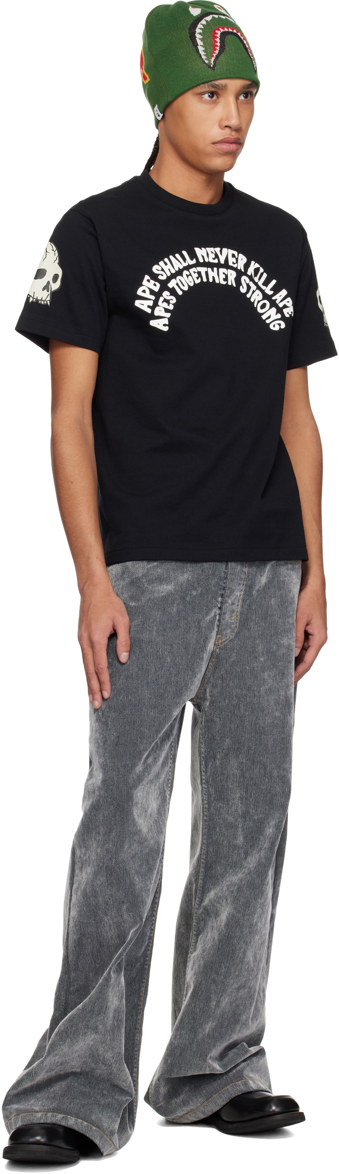 BAPE Black Souvenir Skull T-shirt A Bathing Ape