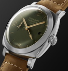 Panerai - Radiomir GMT Automatic 45mm Stainless Steel and Leather Watch, Ref. No. PAM00998 - Green