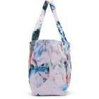 S.R. STUDIO. LA. CA. White and Blue SOTO Hand-Dyed Laundry Tote