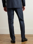 Canali - Super 130s Straight-Leg Wool Suit Trousers - Blue