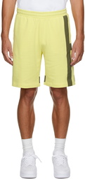 Helmut Lang Yellow Stripe Shorts