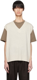 Mark Kenly Domino Tan Studio Off-White Kalvin Vest