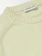 Pop Trading Company - Arch Logo-Appliquéd Cotton Sweater - Neutrals