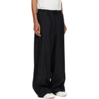 Y-3 Black Sport Uniform Box Pleated Trousers