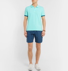 Vilebrequin - Palatin Contrast-Tipped Cotton-Piqué Polo Shirt - Men - Light blue