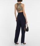 Stella McCartney - Pleated high-rise tapered pants
