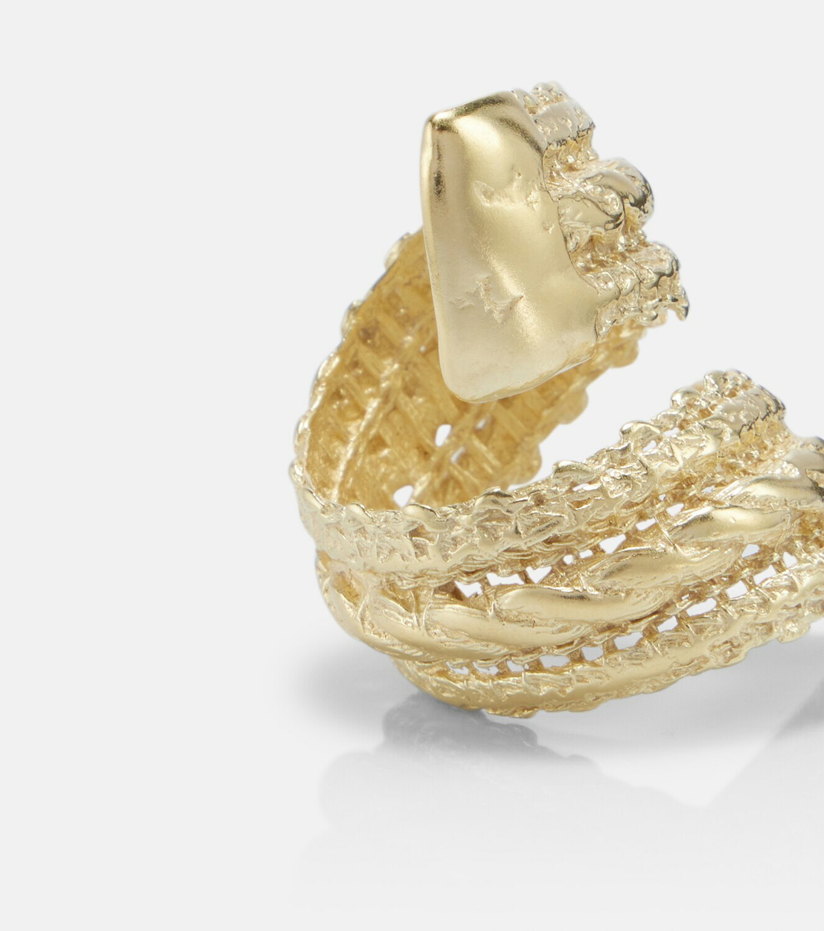 Ysso Aella 24kt gold-plated ring