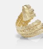 Ysso Aella 24kt gold-plated ring