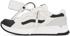 Off-White White & Black Kick Off Sneakers