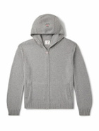Casablanca - Cashmere and Wool-Blend Zip-Up Hoodie - Gray