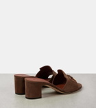 Loro Piana Summer Charms suede mules