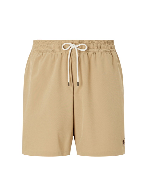 Photo: Polo Ralph Lauren - Traveler Straight-Leg Recycled Swim Shorts - Neutrals