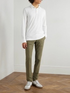 Incotex - Incotex Zanone Slim-Fit IceCotton Piqué Polo Shirt - White