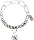 Chopova Lowena Silver Baggy Curb Necklace