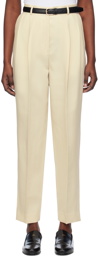 TOTEME Off-White Double-Pleated Trousers