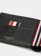 Billfold Pebbled Leather Wallet in Black