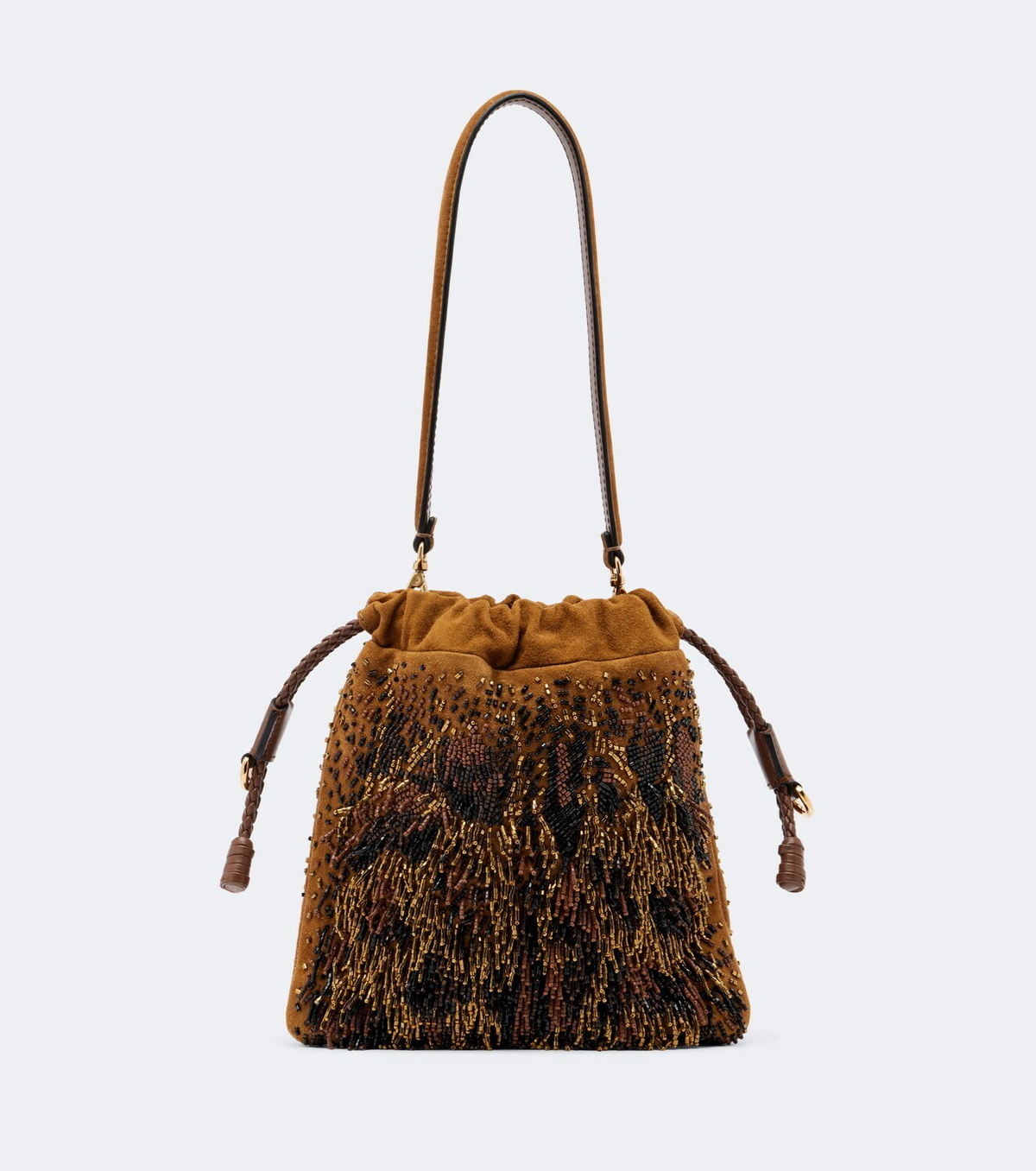Etro Kalispera Mini beaded fringed shoulder bag