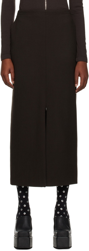 Photo: Maiden Name Brown Alice Midi Skirt