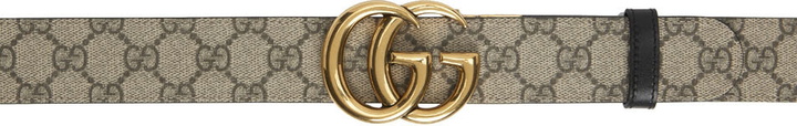 Photo: Gucci Reversible Black & Brown GG Marmont Belt