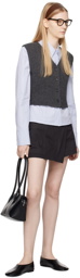 LOW CLASSIC Gray Pocket Miniskirt