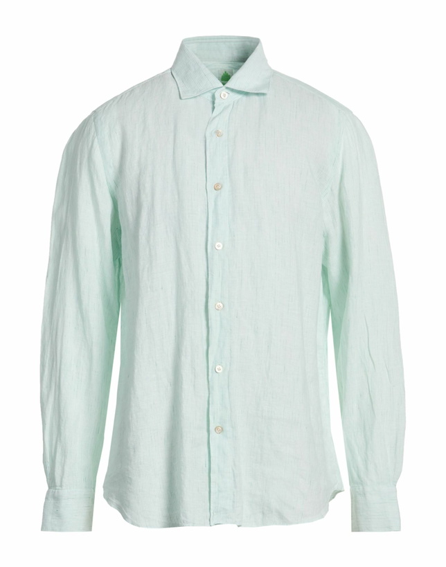 Photo: Finamore 1925 Mens Shirt Light in Green