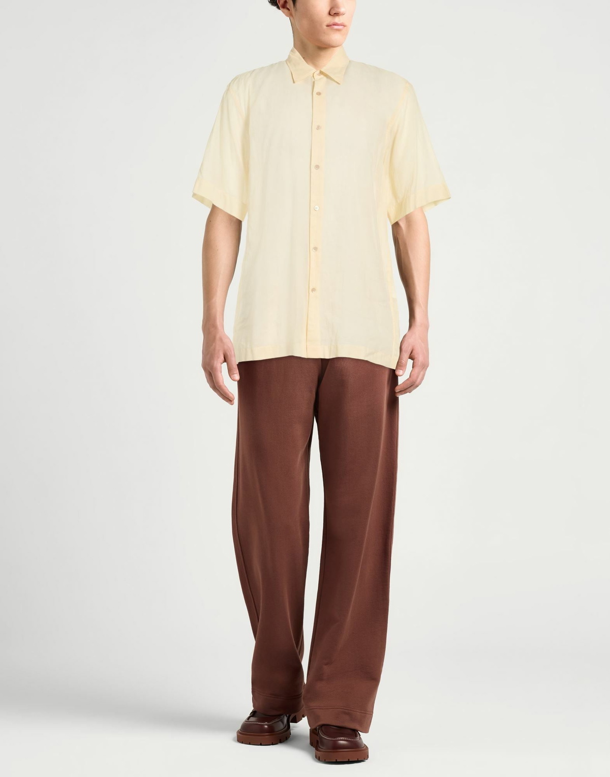 Dries Van Noten Mens Shirt Pastel in Yellow