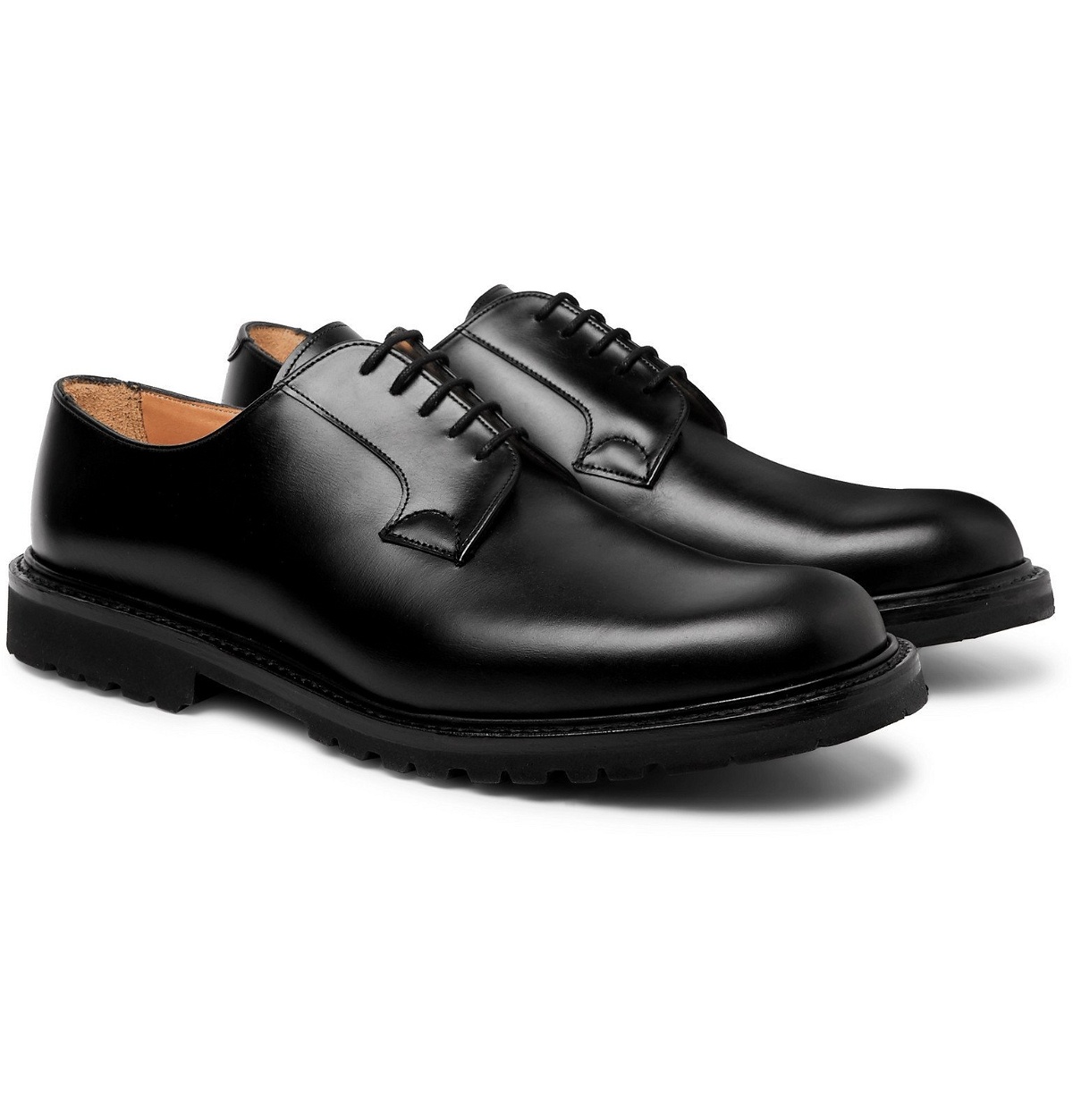 Photo: Cheaney - Covent Leather Derby Shoes - Black