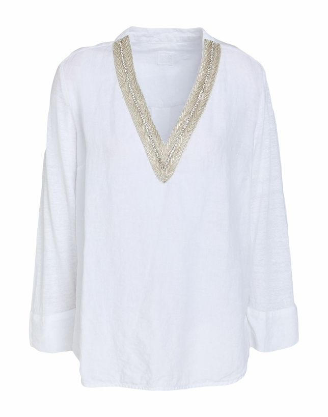 Photo: 120% Lino Womens Top in White