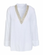 120% Lino Womens Top in White