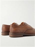 Brunello Cucinelli - Full-Grain Leather Derby Shoes - Brown