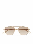 AHLEM - Campbell Addy 19 Aviator-Style Gold-Tone Sunglasses
