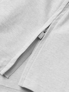 A.P.C. - Sacai Kiyo Zip-Detailed Logo-Print Cotton-Jersey T-Shirt - Gray - M