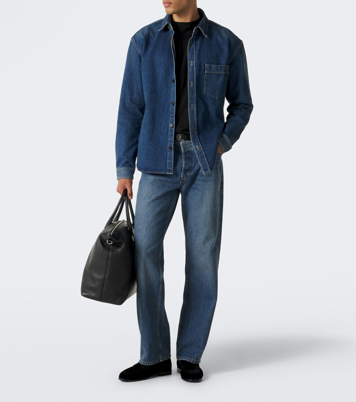 Saint Laurent Cassandre denim shirt