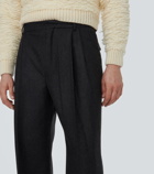 Dries Van Noten Wool flannel tapered pants