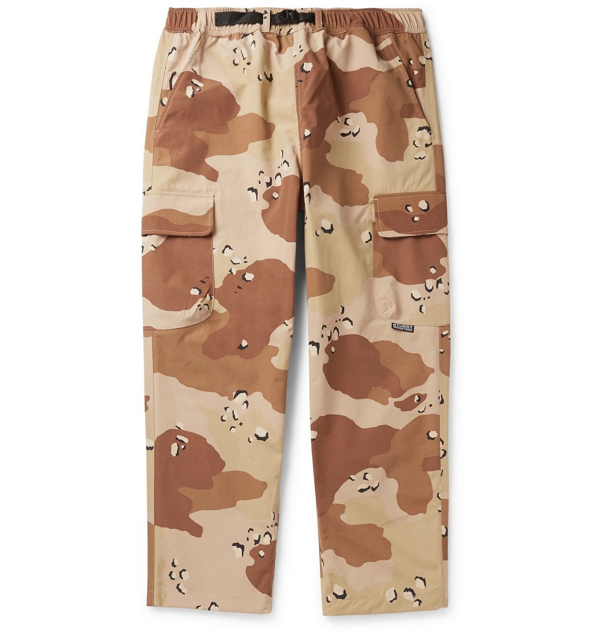 Photo: Stüssy - Belted Camouflage-Print Nylon Cargo Trousers - Neutrals
