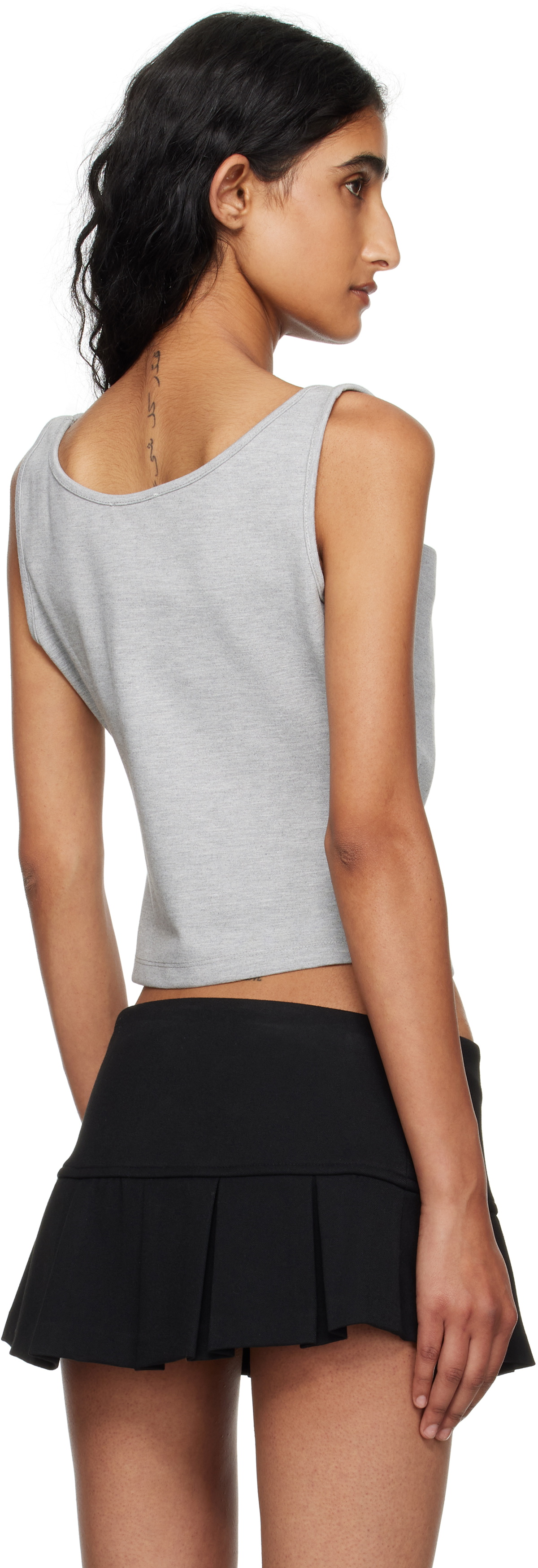 Miaou Gray Luna Tank Top