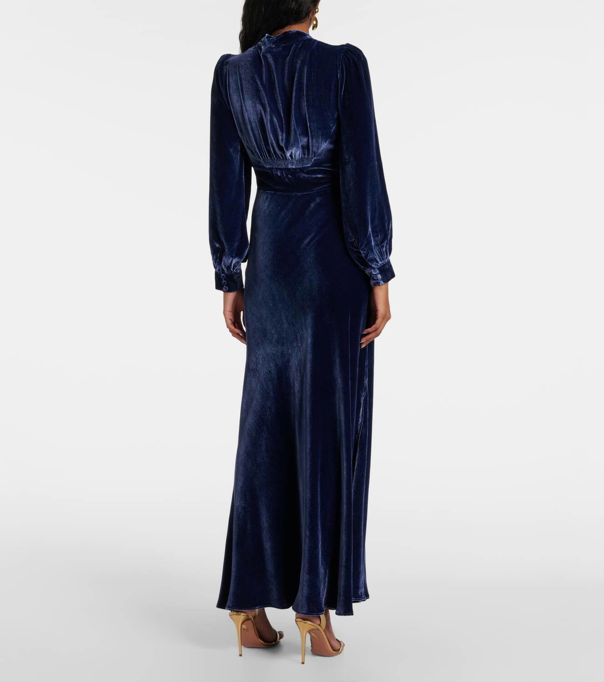 chinese dress ladies SSYS The Emery Maxi Dress Blue Garden Vines