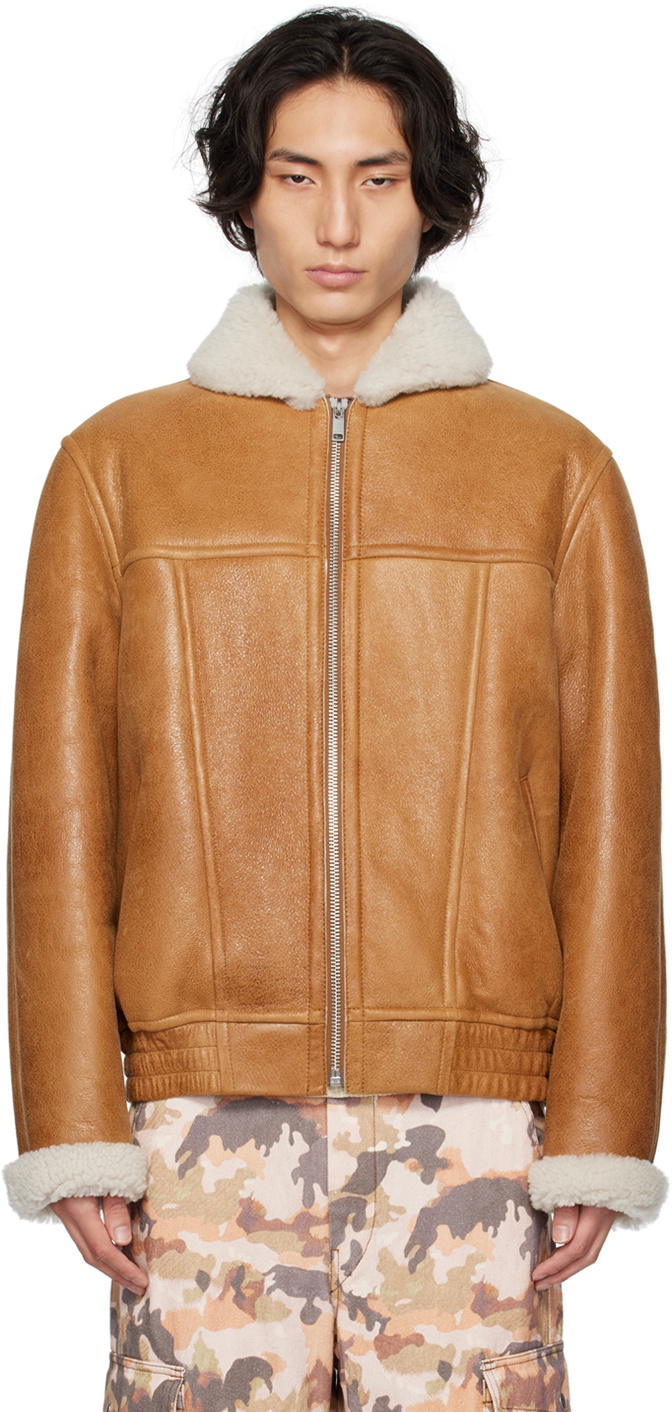 Isabel Marant Tan Alberto Leather Jacket