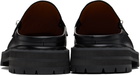 Marni Black Leather Piercing 2.0 Chunky Slip-on Loafers