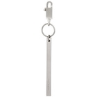 Rick Owens Silver Large Barrette Keychain