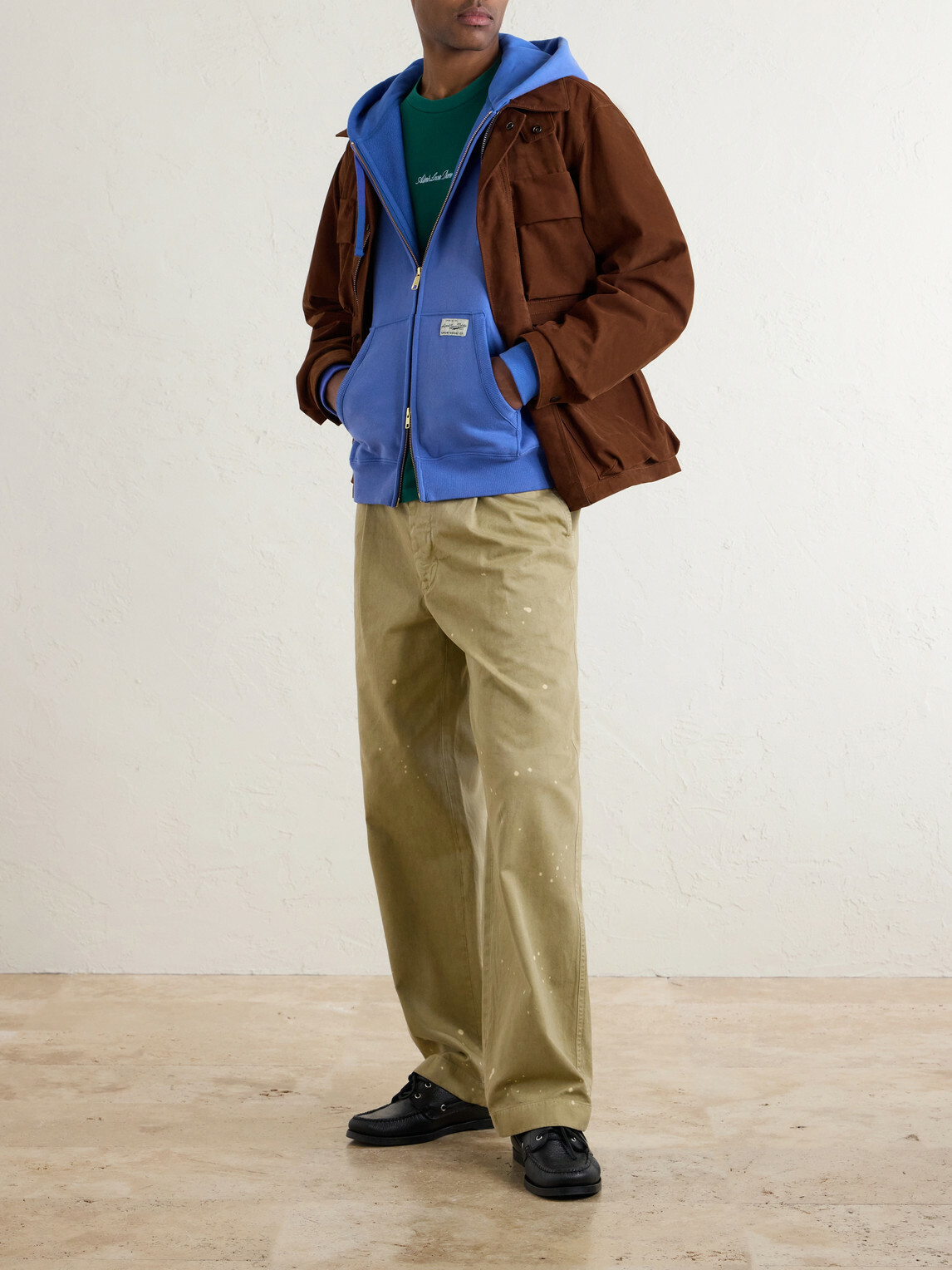 Aimé Leon Dore - Cotton-Jersey Zip-Up Hoodie - Blue
