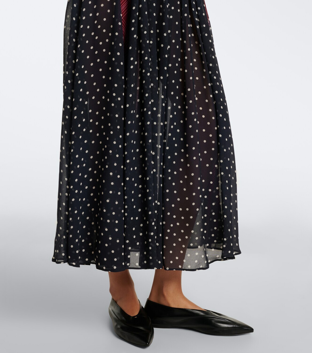 Rixo Meg plaid and polka-dot maxi dress