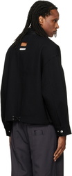 NULLUS Black Messenger Bag Pocket Jacket