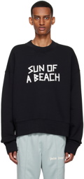 Palm Angels Black 'Sun Of A Beach' Sweatshirt