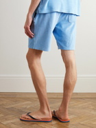 Vilebrequin - Bolide Straight-Leg Linen-Terry Drawstring Shorts - Blue