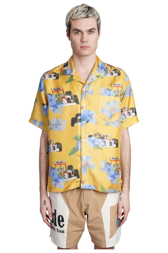 Photo: Rhude Shirt In Yellow Silk