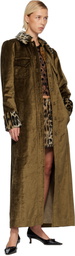 Anna Sui Beige Velour Coat
