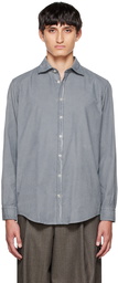 Massimo Alba Blue Genova Shirt