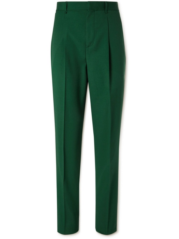 Photo: TOD'S - Virgin Wool and Mohair-Blend Trousers - Green