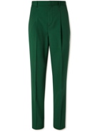TOD'S - Virgin Wool and Mohair-Blend Trousers - Green